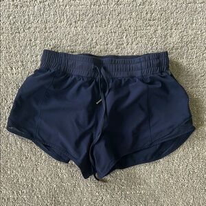 Women's Navy Blue Athletic Shorts